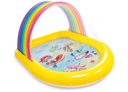 Intex 57156EP Rainbow Arch Kids Spray Pool | 22-Gallon Inflatable Fun for Toddlers 2+