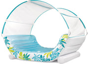INTEX 56294EP Inflatable Tropical Canopy Lounge | Spacious & Comfortable with Sunshade & Cup Holders | 440lb Capacity, 88