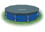 INTEX 28032E Pool Cover for 15ft Round Metal Frame Pools – Durable, Secure, Easy to Use