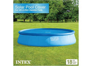 Intex 28015E Solar Pool Cover for 18ft Round Easy Set & Metal Frame Pools – Insulates, Reduces Evaporation, Easy to Use