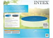 Intex 28015E Solar Pool Cover for 18ft Round Easy Set & Metal Frame Pools – Insulates, Reduces Evaporation, Easy to Use