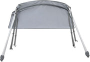 Intex Bimini Top Sun Shade Canopy Cover with Aluminum Frame for Mariner, Seahawk, Excursion, & Challenger Boat Models, Accessory Only, Gray